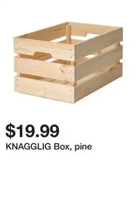 Ikea KNAGGLIG Box, pine offer