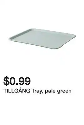 Ikea TILLGÅNG Tray, pale green offer