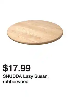 Ikea SNUDDA Lazy Susan, rubberwood offer