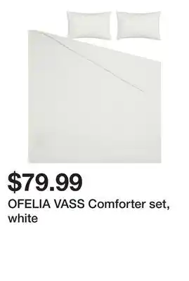 Ikea OFELIA VASS Comforter set, white offer