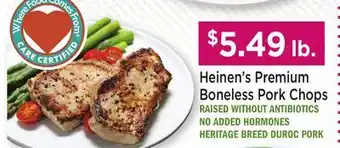Heinen's Heinen's Premium Boneless Pork Chops offer