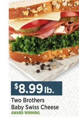 Heinen's Two Brothers Baby Swiss Cheese offer