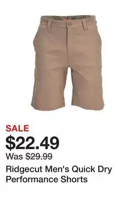 Tractor Supply Company Ridgecut Men's Quick Dry Performance Shorts offer