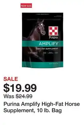 Tractor Supply Company Purina Amplify High-Fat Horse Supplement, 10 lb. Bag offer