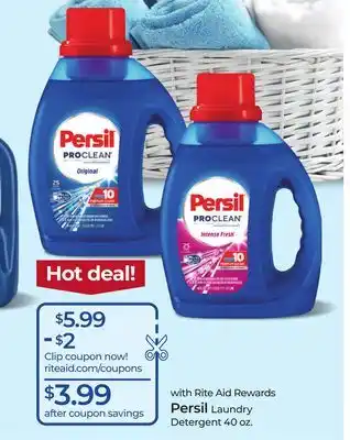 Rite Aid Persil Laundry Detergent offer