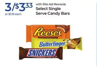 Rite Aid Select Single Serve Candy Bars offer