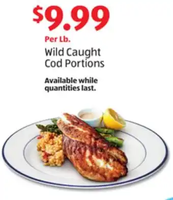 Aldi Wild Caught Cod Portions offer
