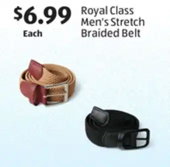 Aldi Royal Class Men's Stretch Braided Belt offer