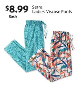 Aldi Serra Ladies' Viscose Pants offer