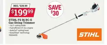 Ace Hardware STIHL FS 56 RC-E Gas String Trimmer offer