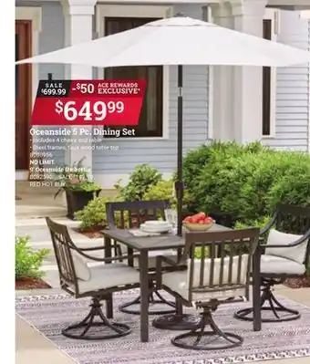 Ace Hardware Oceanside 5 Pc. Dining Set offer