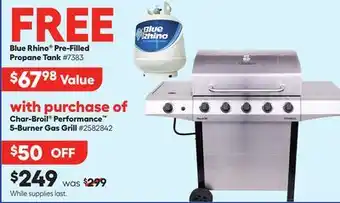 Lowe's Performance 5-Burner Gas Grill offer