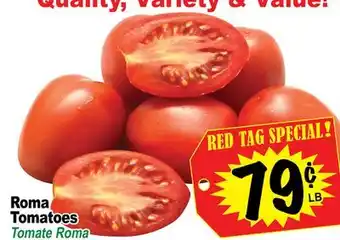Superior Grocers Roma Tomatoes offer