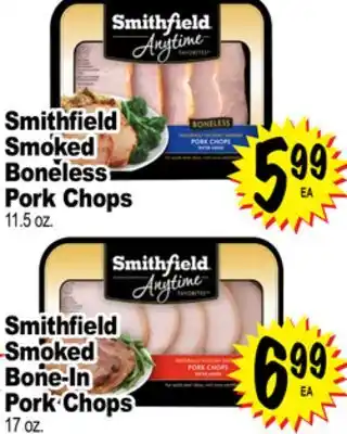 Superior Grocers Smithfield Smoked Smoked Boneless Boneless Pork Chops offer