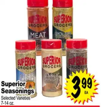 Superior Grocers Superior Seasonings offer