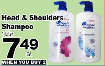 Superior Grocers Head & Shoulders Shampoo offer