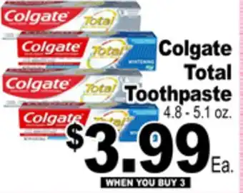 Superior Grocers Colgate Total Total Toothpaste offer