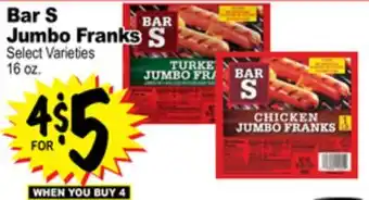 Superior Grocers Bar S Jumbo Franks offer