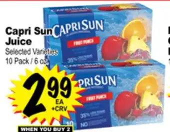 Superior Grocers Capri Sun Juice offer