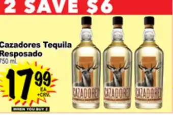 Superior Grocers Cazadores Tequila Resposado offer