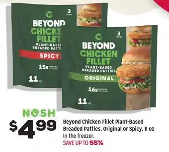 Grocery Outlet Beyond Chicken Fillet Plant-Based Breaded Patties, Original or Spicy, 11 oz offer