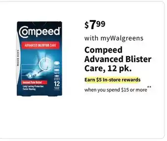 Walgreens Compeed Advanced Blister Care offer