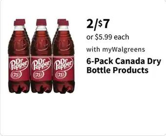 Walgreens 6-Pack Canada Dry Bottle Products offer