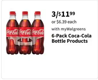 Walgreens 6-Pack Coca-Cola Bottle Products offer