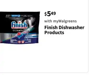 Walgreens Finish Dishwasher Products offer
