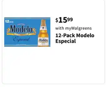 Walgreens 12-Pack Modelo Especial offer