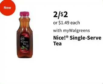 Walgreens Nice! Single-Serve Tea offer