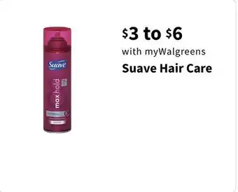 Walgreens Suave Hair Care offer