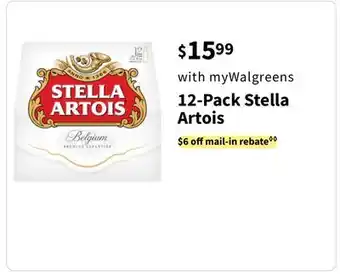 Walgreens 12-Pack Stella Artois offer