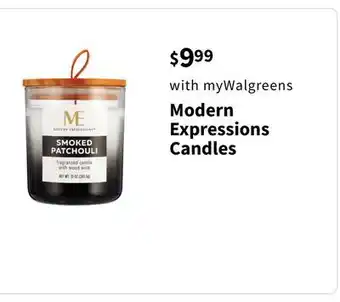 Walgreens Modern Expressions Candles offer