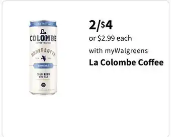 Walgreens La Colombe Coﬀee offer