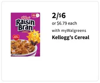 Walgreens Kellogg's Cereal offer