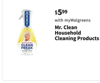 Walgreens Mr. Clean Household Cleaning Products offer