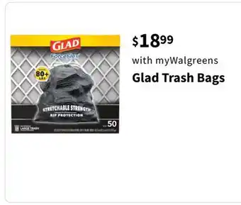 Walgreens Glad Trash Bags offer