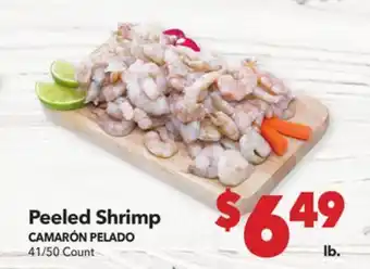 Vallarta Supermarkets Peeled Shrimp/CAMARÓN PELADO offer