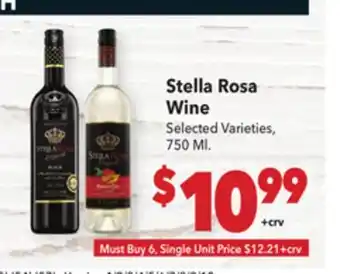 Vallarta Supermarkets Stella Rosa Wine offer