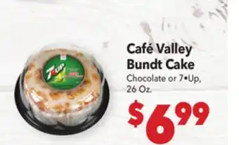 Vallarta Supermarkets Café Valley Bundt Cake offer