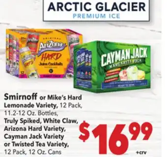 Vallarta Supermarkets Smirnoff or Mike's Hard Lemonade Variety offer