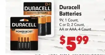 Vallarta Supermarkets Duracell Batteries offer
