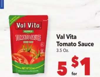 Vallarta Supermarkets Val Vita Tomato Sauce offer