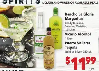 Vallarta Supermarkets Rancho La Gloria Margaritas offer