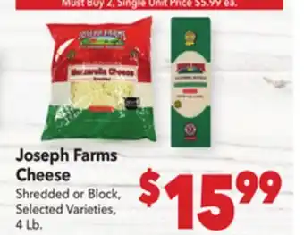 Vallarta Supermarkets Joseph Farms Cheese offer