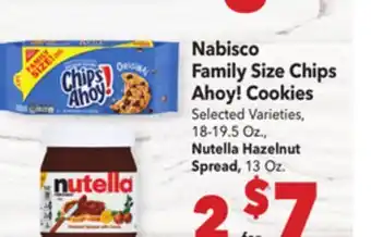 Vallarta Supermarkets Nabisco Family Size Chips Ahoy! Cookies offer