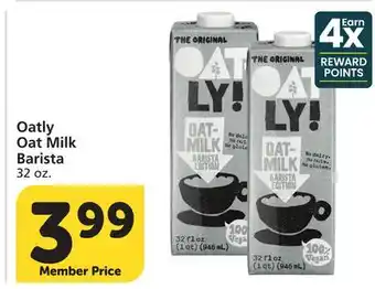 Vons Oatly Oat Milk Barista offer