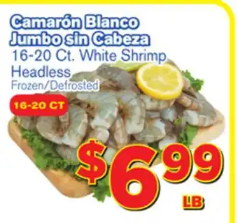 El Super Fresh White Shrimp Headless offer