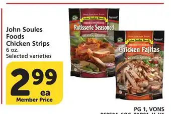 Vons John Soules Foods Chicken Strips offer